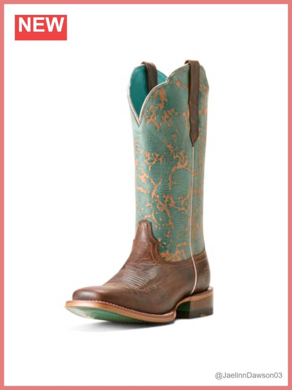 Ariat Frontier Farrah Western Boot Leather Square Toe